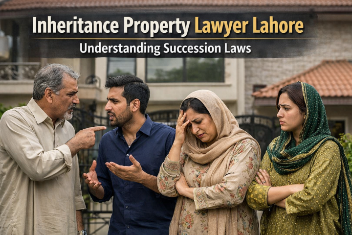 Pakistani family arguing over inherited house in Lahore representing inheritance property disputes and legal succession issues