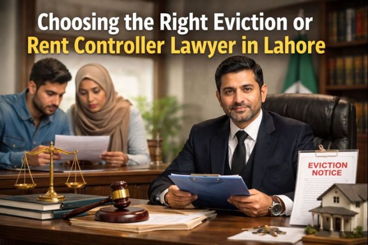 Landlord tenant lawyer in Lahore advising clients on eviction and rent controller case